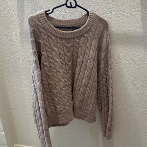 a new day Cable Knit Sweater - Brown